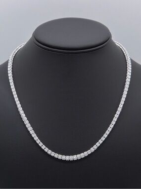 3.1mm 20 inch Diamond-Cut Ice Link Chain Necklace Sterling Silver 925 Italy